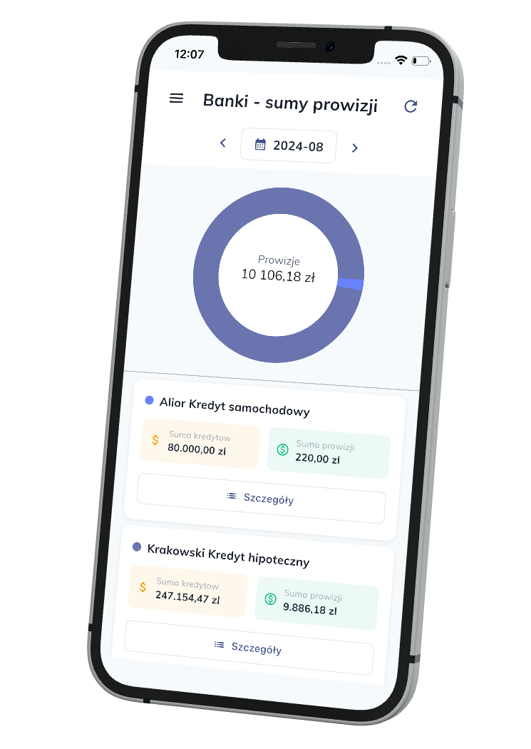 Aplikacja mobilna dla doradców i pośredników kredytowych